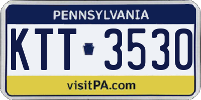 PA license plate KTT3530