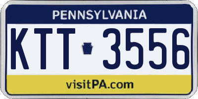 PA license plate KTT3556