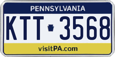 PA license plate KTT3568