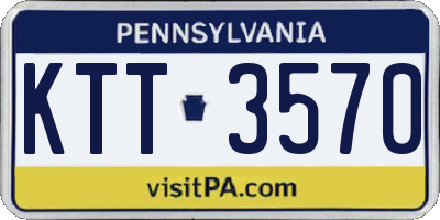 PA license plate KTT3570
