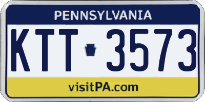 PA license plate KTT3573