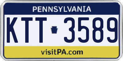 PA license plate KTT3589