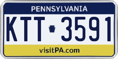 PA license plate KTT3591