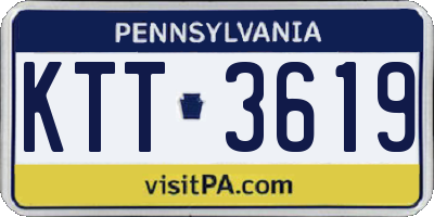 PA license plate KTT3619