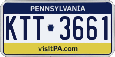 PA license plate KTT3661
