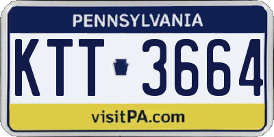 PA license plate KTT3664