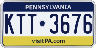 PA license plate KTT3676