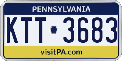 PA license plate KTT3683