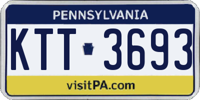 PA license plate KTT3693