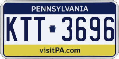PA license plate KTT3696