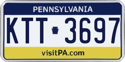 PA license plate KTT3697