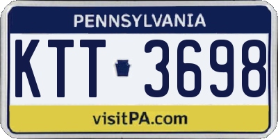 PA license plate KTT3698
