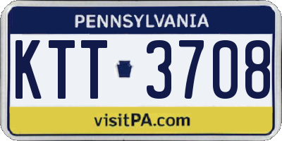 PA license plate KTT3708