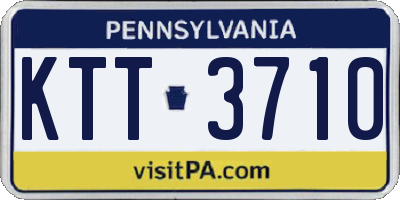 PA license plate KTT3710