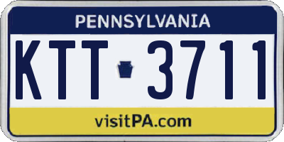 PA license plate KTT3711