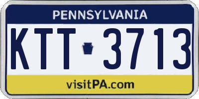 PA license plate KTT3713