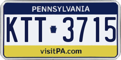 PA license plate KTT3715