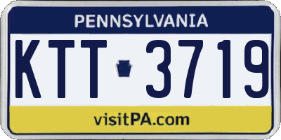 PA license plate KTT3719