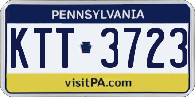 PA license plate KTT3723