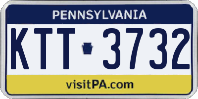PA license plate KTT3732