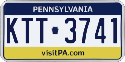 PA license plate KTT3741