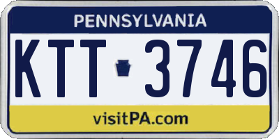 PA license plate KTT3746