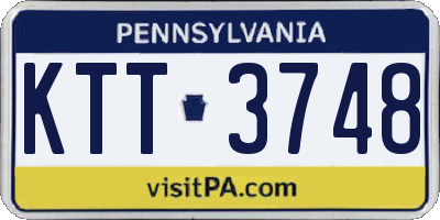 PA license plate KTT3748