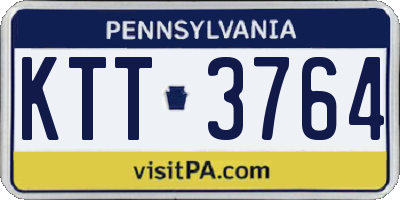 PA license plate KTT3764