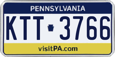 PA license plate KTT3766