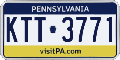 PA license plate KTT3771