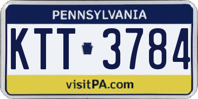 PA license plate KTT3784