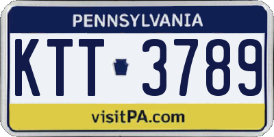 PA license plate KTT3789