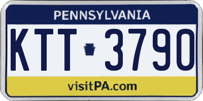 PA license plate KTT3790