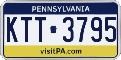 PA license plate KTT3795