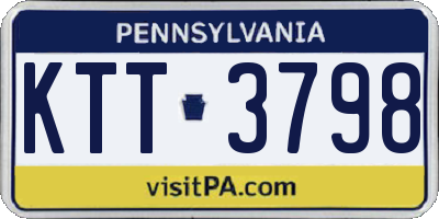 PA license plate KTT3798