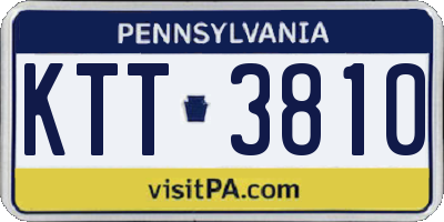 PA license plate KTT3810