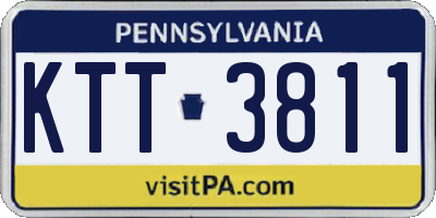 PA license plate KTT3811