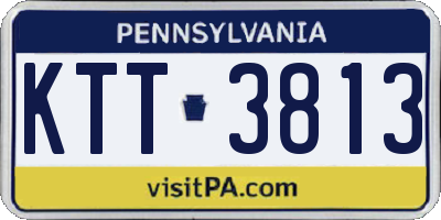 PA license plate KTT3813