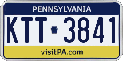 PA license plate KTT3841