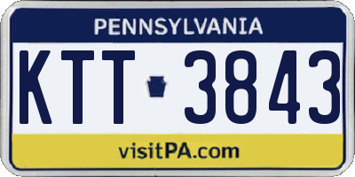 PA license plate KTT3843