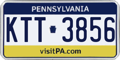 PA license plate KTT3856