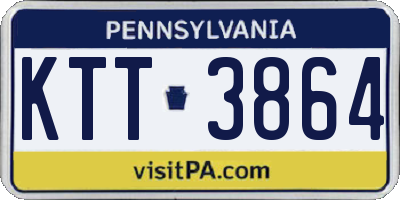 PA license plate KTT3864