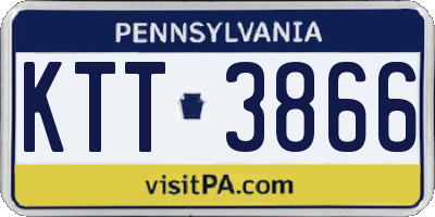 PA license plate KTT3866