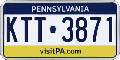 PA license plate KTT3871