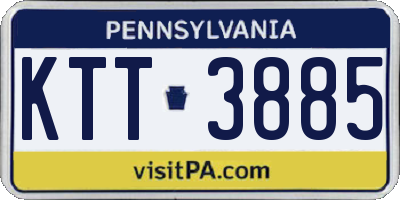 PA license plate KTT3885
