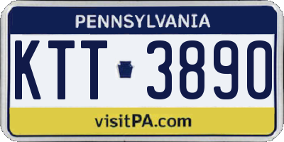 PA license plate KTT3890