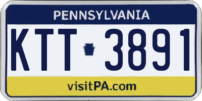PA license plate KTT3891