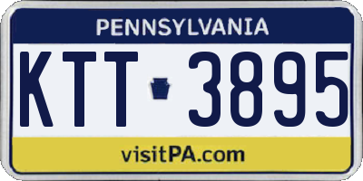 PA license plate KTT3895