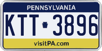 PA license plate KTT3896