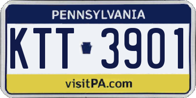 PA license plate KTT3901